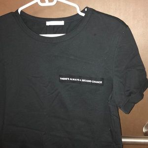 Black Zara Graphic Tee